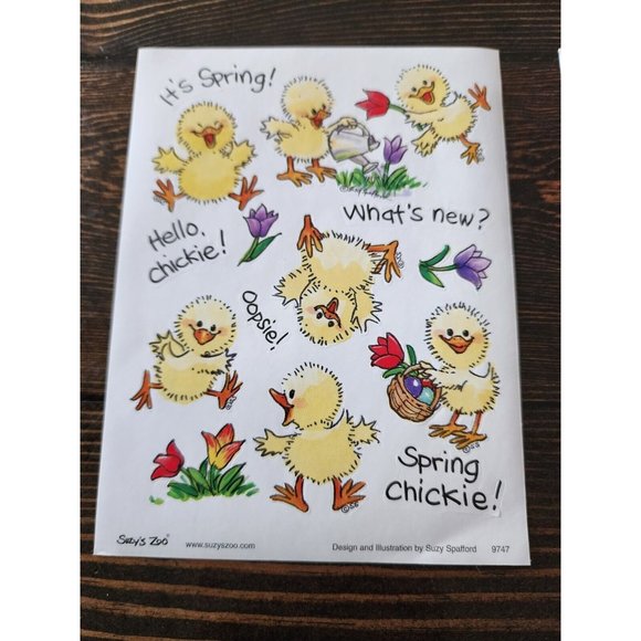 Stickers Lot - Suzy's Zoo 9747 Chick's Spring Easter RARE 2 SHEETS - Retired #15 - Picture 2 of 5